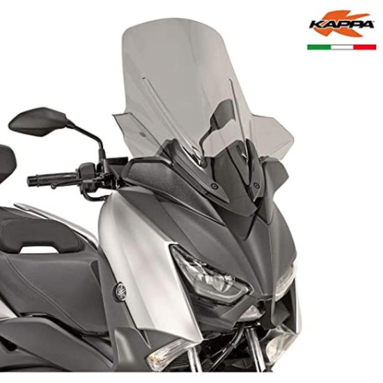 KAPPA priekinis stiklas YAMAHA X-MAX 125 '18-'22, X-MAX 300 '17-'22, X-MAX 400 '18-'21, 64,5 x 57,5 CM, tonuotas