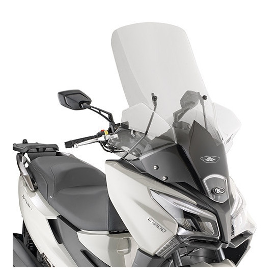 KAPPA PRIEKINIS STIKLAS KYMCO X TOWN CITY 125 / 300 '20-'25 SKAIDRUS 97 x 66 cm - REIKALINGAS MONTAVIMAS D6115KITK