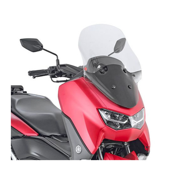 KAPPA PRIEKINIS STIKLAS YAMAHA N-MAX 125 / 155 '21-'24, 58,5 X 41 CM SKAIDRUS - REIKALINGAS MONTAVIMAS D2153DTK