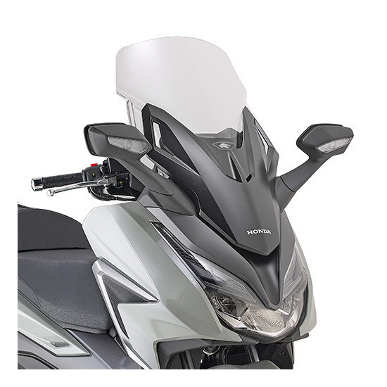 KAPPA PRIEKINIS STIKLAS HONDA FORZA 125 / 300 '21-'25 SH 350 '21-'25 FORZA 350 '21-'22 (58X47CM) SKAIDRIOS SPALVOS
