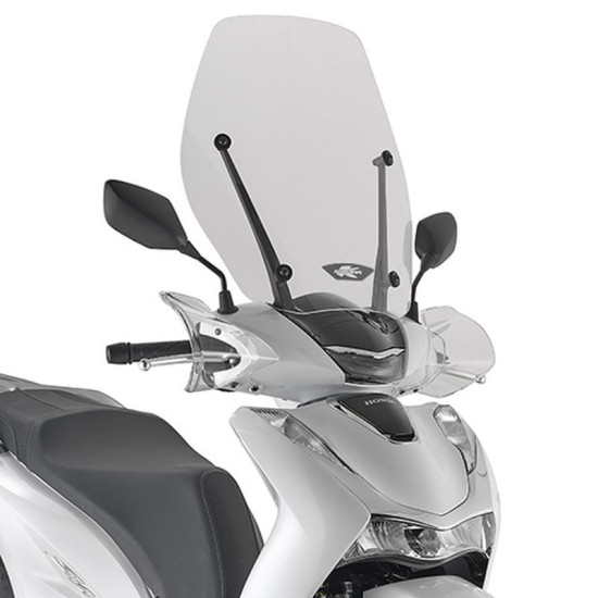 KAPPA PRIEKINIS STIKLAS HONDA SH 125 / 150 / 350 '20-'25 54 X 49 CM SKAIDRUS