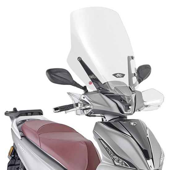 KAPPA PRIEKINIS STIKLAS KYMCO PEOPLE S 125 / 150 / 200 '20-'25 53,5 X 49,5 CM SKAIDRUS