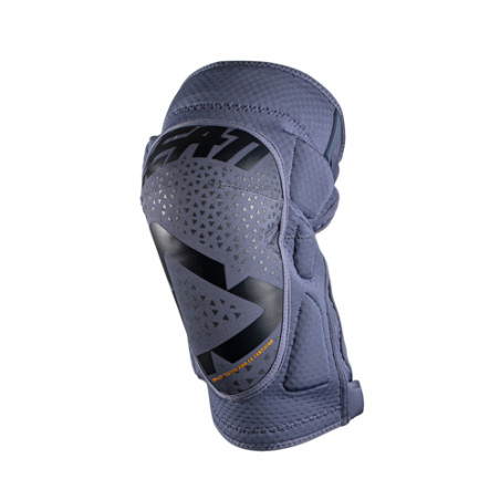LEATT (2022/2023) kelienių apsaugos 3DF 5,0 ZIP KNEE GUARD FLINT spalva pilka dydis S/M