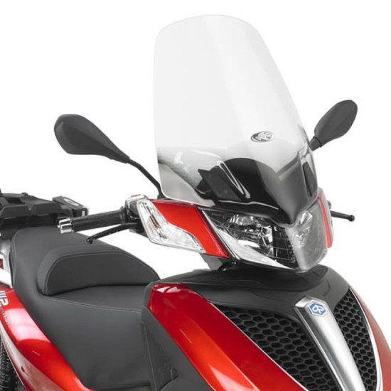 KAPPA PRIEKINIS STIKLAS PIAGGIO MP3 YOURBAN 125 / 300 '11-'18 (57 X 44,5 CM) SKAIDRUS
