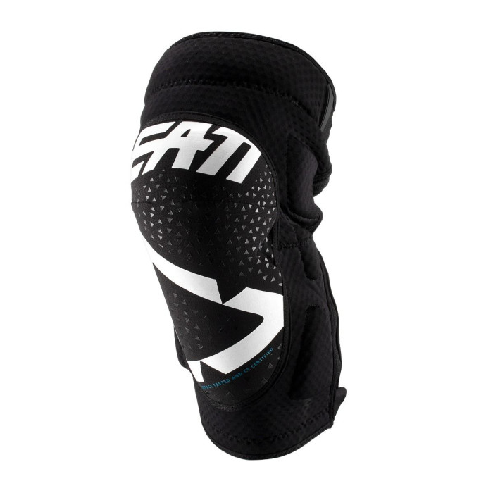 LEATT (2022/2023) knee protectors 3DF 5.0 ZIP KNEE GUARD WHITE/BLACK color white/black size S/M