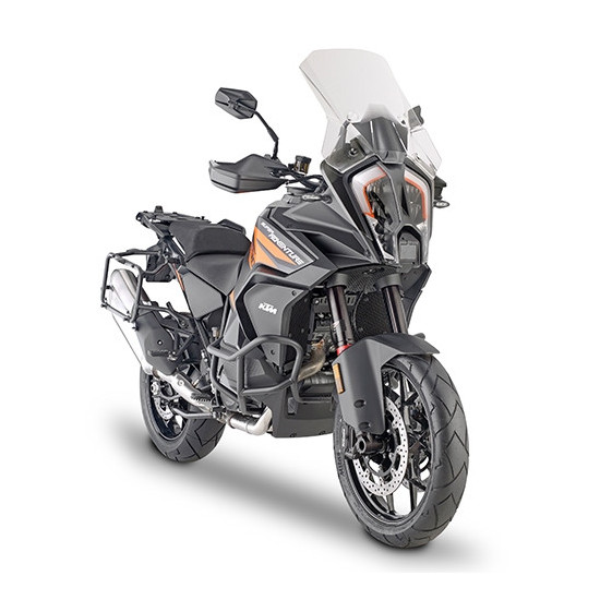 KAPPA PRIEKINIS STIKLAS KTM 1290 SUPER ADVENTURE R/S '21-'25- 44,5 X 47 CM SKAIDRUS