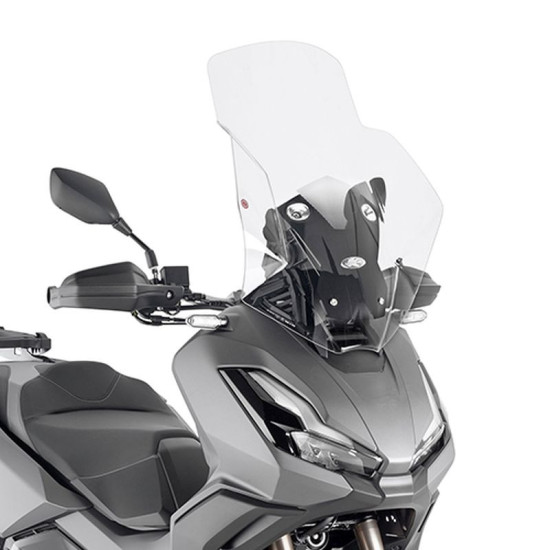 KAPPA PRIEKINIS STIKLAS HONDA ADV 350 '22-'25 65 X 50 CM SKAIDRUS (17 CM AUKŠTESNIS UŽ ORIGINALŲ)