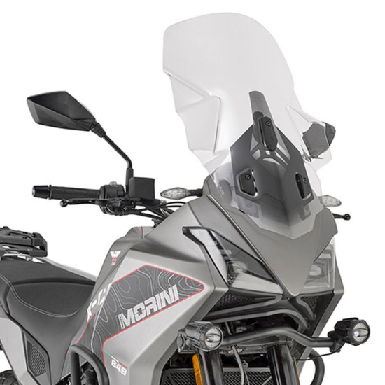 KAPPA PRIEKINIS STIKLAS MOTO MORINI X-CAPE 649 '21-'24 (62 X 43CM) SKAIDRUS
