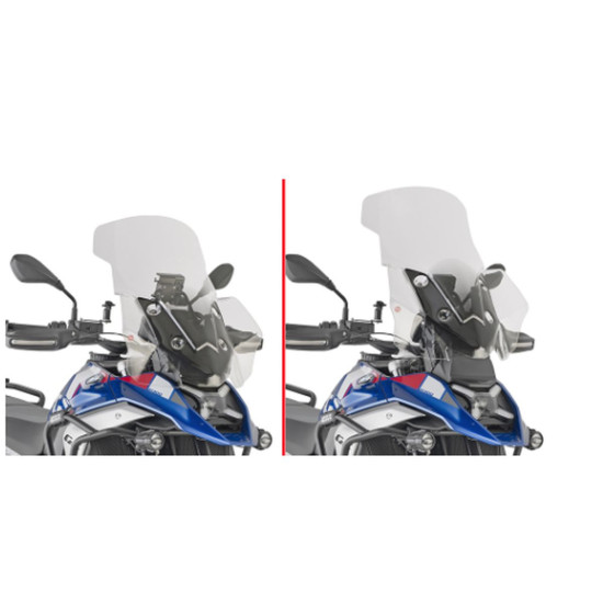 KAPPA LANGAS BMW R 1300 GS '24-'25 (65 X 54 CM) SKAIDRUS (MODELIAMS BE RADARO)