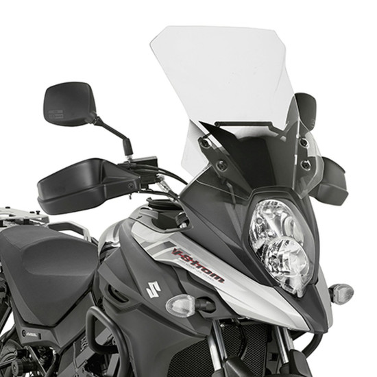 KAPPA PRIEKINIS STIKLAS SUZUKI DL 650 V-STROM '17-'24 44 X 43 CM SKAIDRUS - pažeistas priekinio stiklo apatinis kraštas