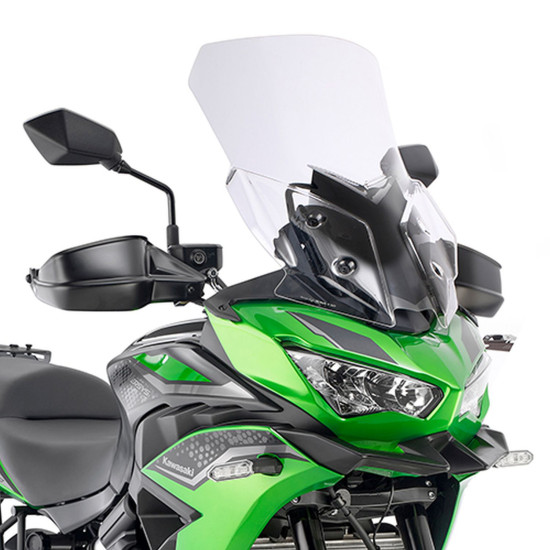 KAPPA PRIEKINIS STIKLAS KAWASAKI VERSYS 650 '22-'25, 54,5 X 40 CM SKAIDRUS - nedideli įbrėžimai