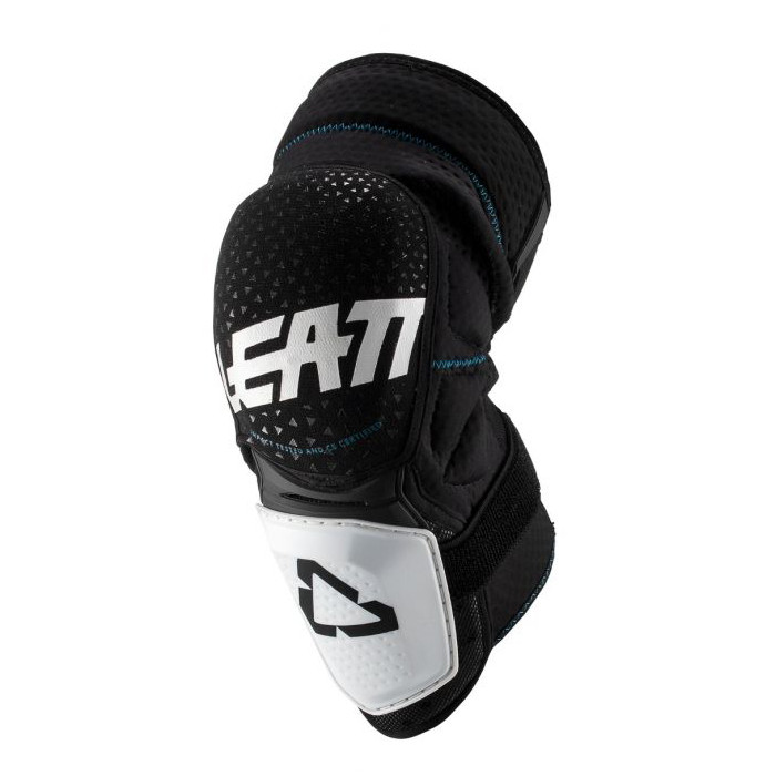 LEATT (2022/2023) kelienių apsaugos 3DF HYBRID KNEE GUARD WHITE/BLACK spalva juoda/balta dydis L/XL