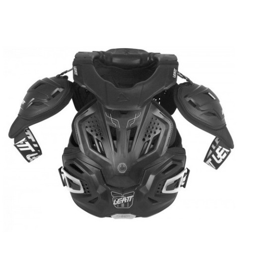 LEATT CHEST GUARD WITH NECK BRACE MODEL FUSION VEST 3.0 BLACK COLOR BLACK SIZE XXL (184-196 cm)