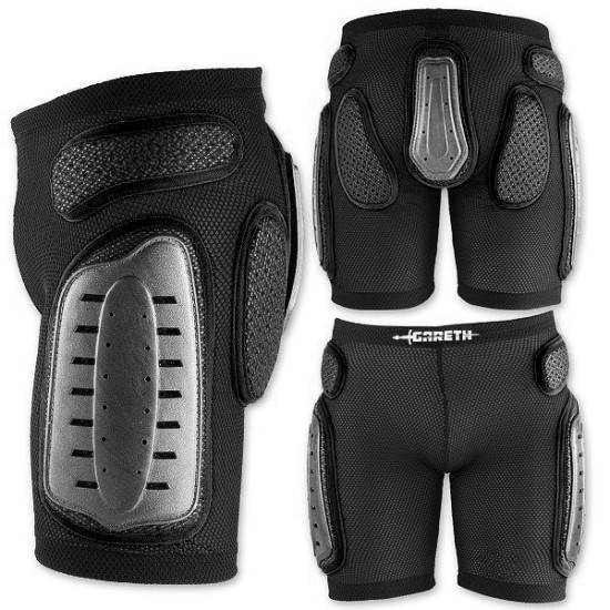GARETH PROMOTION MX LEGS SHORTS WITH PROTECTORS COLOUR BLACK SIZE L