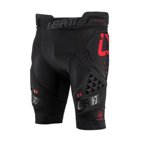 LEATT (2022/2023) shorts with protection IMPACT SHORTS 3DF 5.0 BLACK color black size S