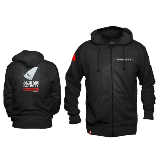 UFO 2026 / 01 HOODIE BLACK SIZE XL 100% COTTON - COLLECTION 2026