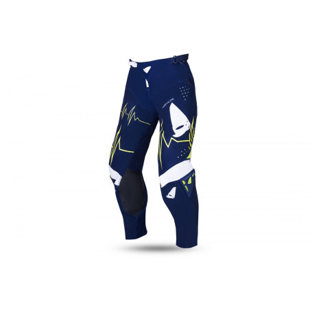 UFO pants ADRENALINE SLIM CROSS color blue white yellow NEON size XL / EU54 / US36 - UFO collection 2022
