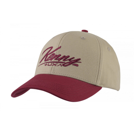 KENNY RACING CAP MODEL DIRT ECRU COLOR BEIGE / RED