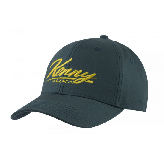 KENNY RACING CAP DIRT PETROL BLUE / YELLOW