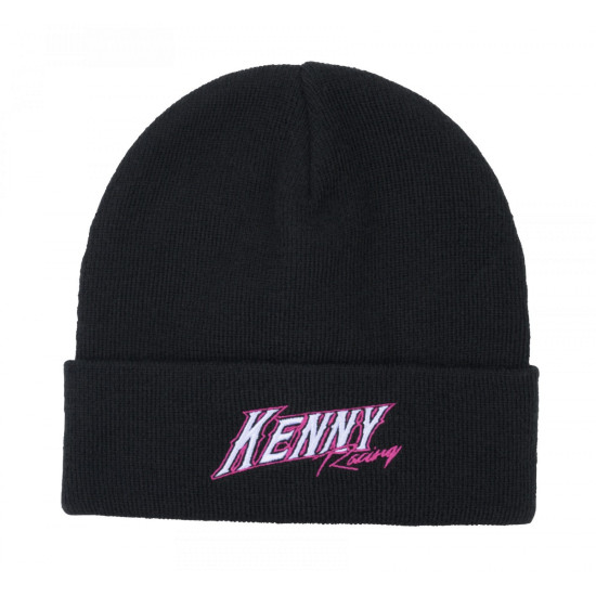 KENNY RACING WINTER HAT VINTAGE MODEL COLOR BLACK / WHITE / PINK
