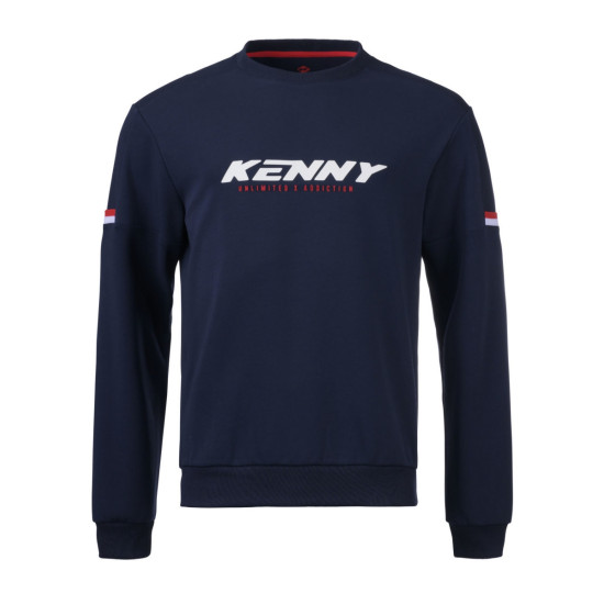 KENNY RACING SWEATSHIRT MODEL DREAM NAVY COLOR BLUE / WHITE SIZE M