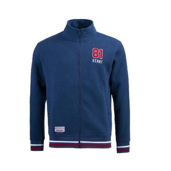 KENNY RACING SWEATSHIRT MODEL ACADEMY CARDIGAN COLOR BLUE SIZE M