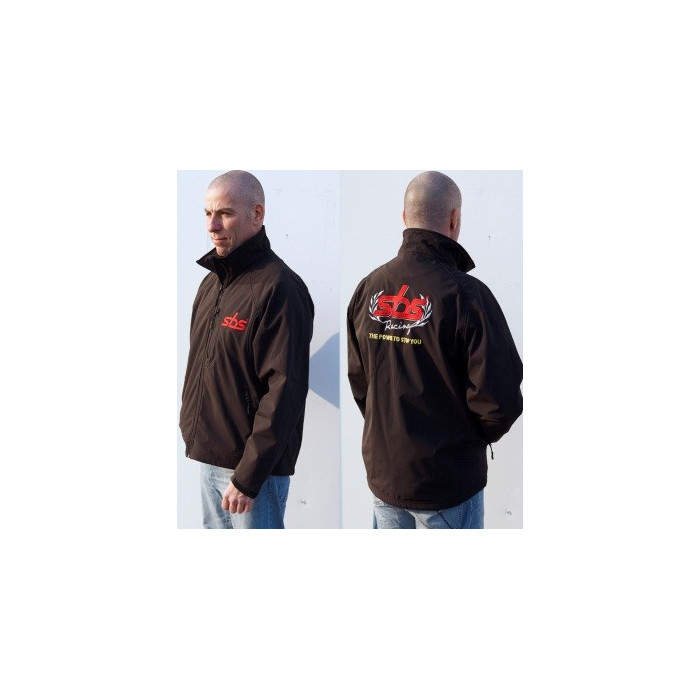 SBS SOFTSHELL JACKET WITH SBS LOGO PROMOTIONAL MATERIALS COLOUR BLACK SIZE M