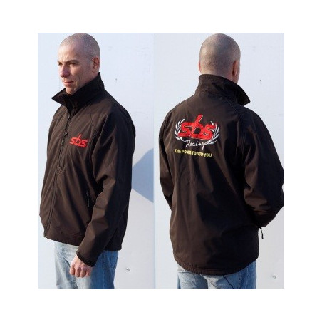 SBS SOFTSHELL JACKET WITH SBS LOGO PROMOTIONAL MATERIALS COLOUR BLACK SIZE M