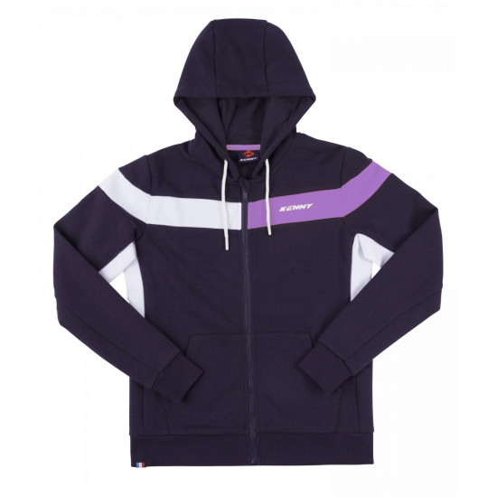 KENNY RACING HOODIE RACING WOMAN WOMEN'S COLOR BLUE / PURPLE / WHITE SIZE XL