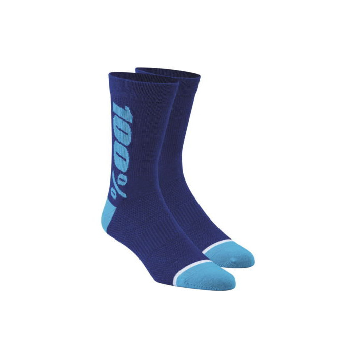 100 PERCENT socks MERINO BLUE color blue size S/M