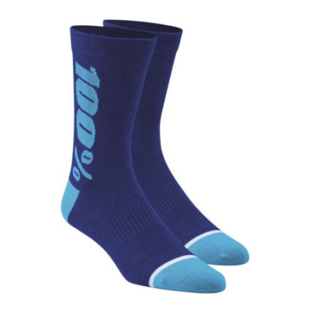 100 PERCENT socks MERINO BLUE color blue size S/M