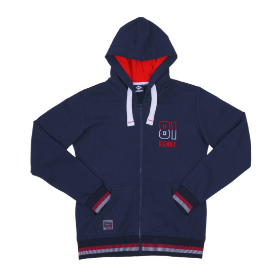 KENNY RACING WOMEN'S HOODIE SUZUKA COLOR BLUE / RED SIZE S