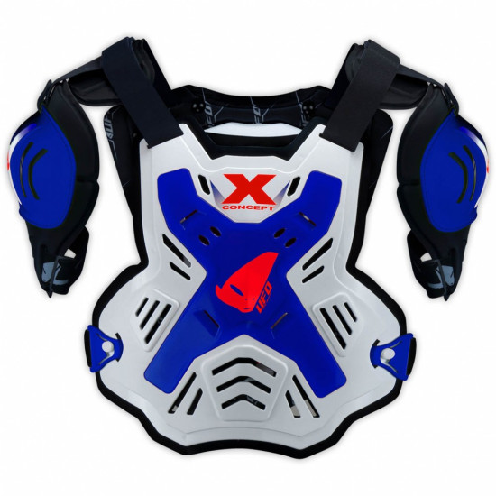 UFO chest protector X-CONCEPT with sleeves color white/blue size UNI (CE LEVEL 2)