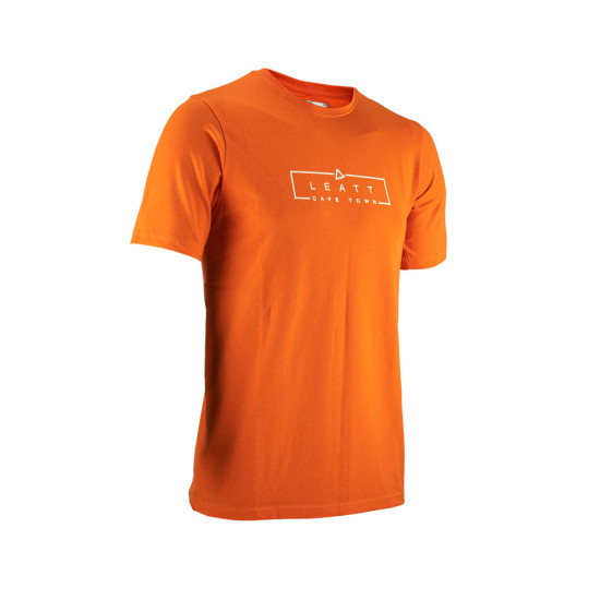 LEATT MARŠKINĖLIAI CORE FLAME ORANGE, S DYDIS