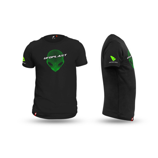 UFO MARŠKINĖLIAI JUODI M DYDIS 100% MEDVILNĖ