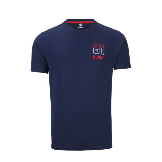KENNY RACING T-SHIRT SUZUKA NAVY COLOR BLUE / RED SIZE L