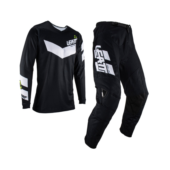 LEATT (2023) set (set) shirt + pants MOTO RIDE KIT 3.5 BLACK color black/white size XS