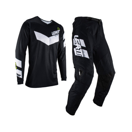 LEATT (2023) set (set) shirt + pants MOTO RIDE KIT 3.5 BLACK color black/white size XS