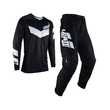 LEATT (2023) set (set) shirt + pants MOTO RIDE KIT 3.5 BLACK color black/white size XXL