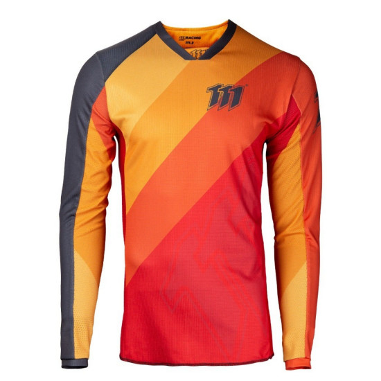 111 RACING SALE MOTO 111.3 T-SHIRT - SPECTRAL COLOR RED / ORANGE / BLACK SIZE S