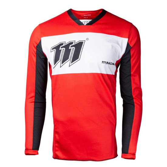 111 RACING SALE MOTO 111.3 T-SHIRT - REDRISK COLOR RED / WHITE / BLACK SIZE S