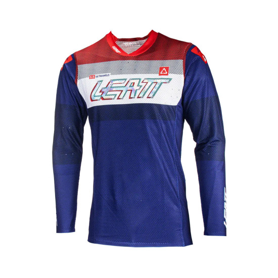 LEATT MOTO 5.5 ULTRAWELD MARŠKINĖLIAI, KARALIŠKAI TAMSI MĖLYNA / BALTA / RAUDONA, M DYDIS