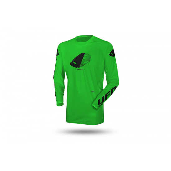 UFO RADIAL T-SHIRT CHILDREN / JUNIOR / KID CROSS COLOR FLUO GREEN SIZE XXXS