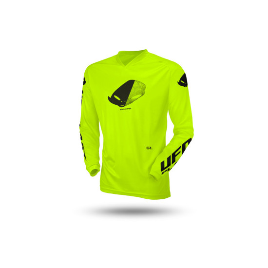 UFO RADIAL MARŠKINĖLIAI VAIKAMS / JAUNIMUI / VAIKIŠKI KRYŽIAUS SPALVOS, FLUO GELTONI, XXXS DYDIS