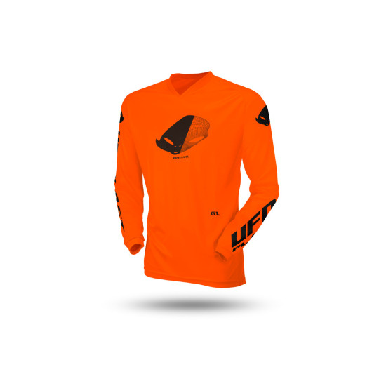 UFO RADIAL T-SHIRT CHILDREN / JUNIOR / KID CROSS COLOR FLUO ORANGE SIZE 5XS