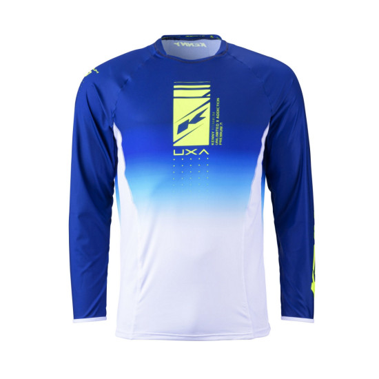 KENNY RACING SALE CROSS / ENDURO T-SHIRT MODEL TITANIUM PREMIUM NAVY COLOUR BLUE / WHITE / YELLOW FLUO SIZE L