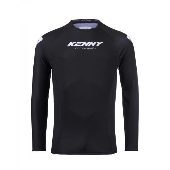 KENNY RACING T-SHIRT CROSS / ENDURO MODEL TITANIUM BLACK COLOR BLACK / WHITE SIZE XL