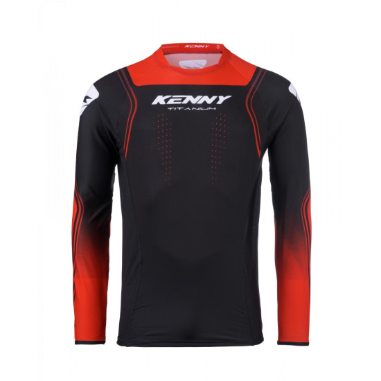 KENNY RACING T-SHIRT CROSS / ENDURO MODEL TITANIUM RED COLOUR BLACK / RED SIZE XXL