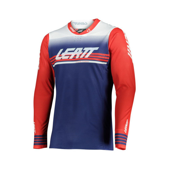 LEATT MOTO 5.5 ULTRAWELD JERSEY ROYAL NAVY / RED SIZE M