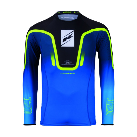 KENNY RACING MARŠKINĖLIAI CROSS/ENDURO TITANIUM GRADIENT BLUE XL DYDIS